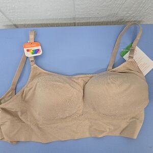 New Large Warners Seamless Tan Bralette (Inv #27)
